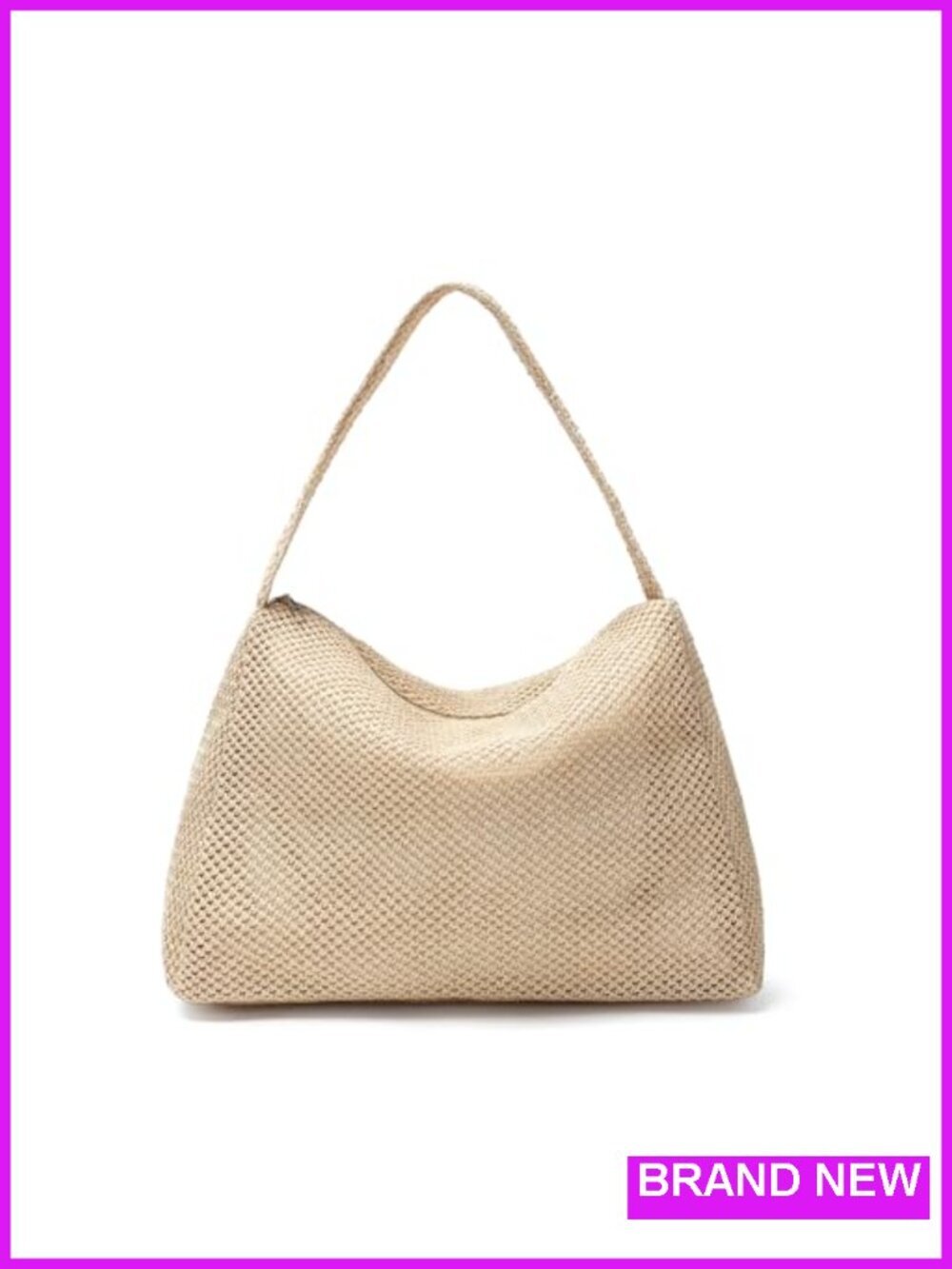 Handwoven Straw Hobo Shoulder Purse Summer Beach Raffia Bag Satchel
